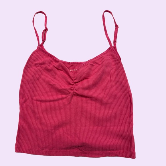 Red Ribbed Tank Top - Picture 1 of 3